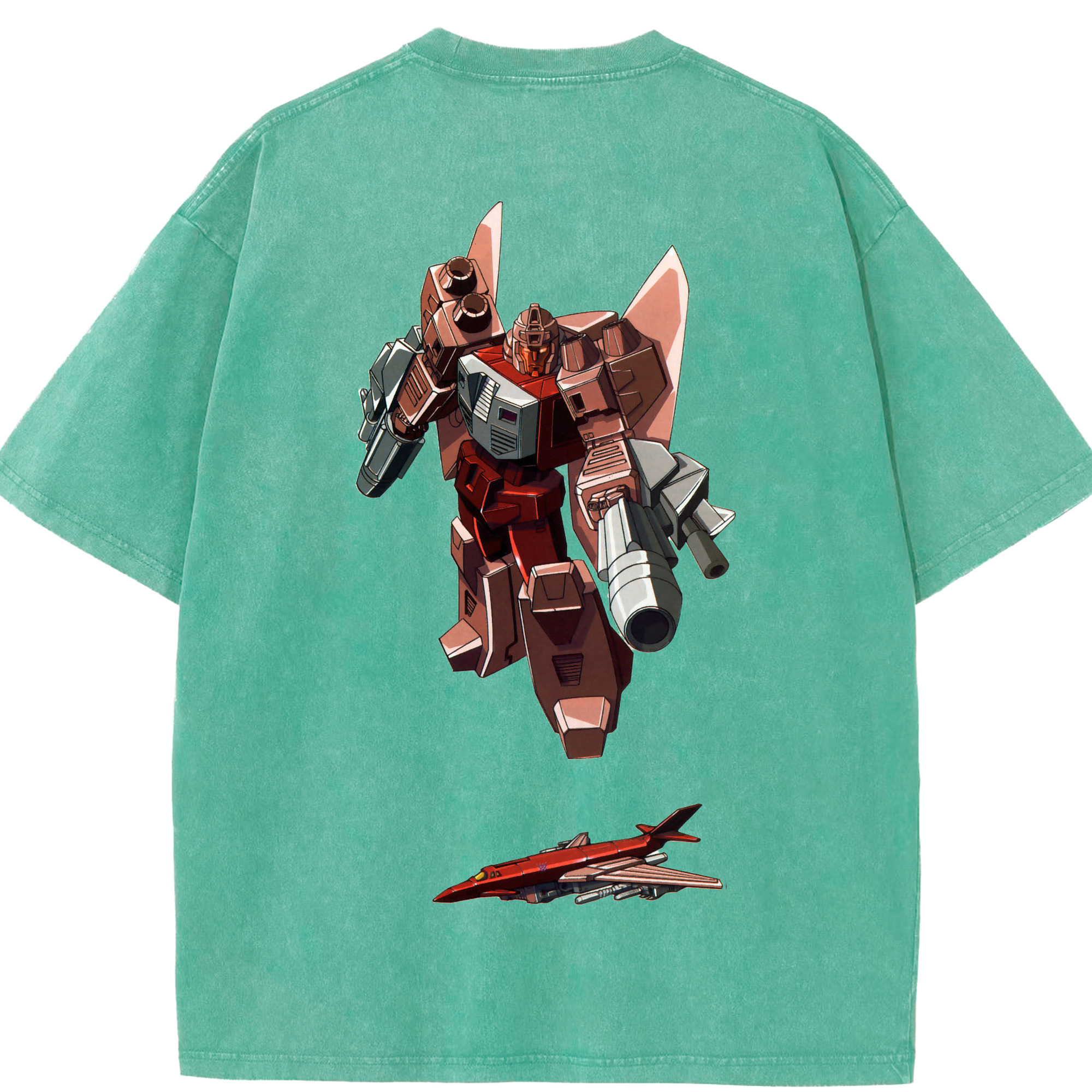 （画像用）  綿100% ヴィンテージ風 半袖Tシャツ（背面プリント）